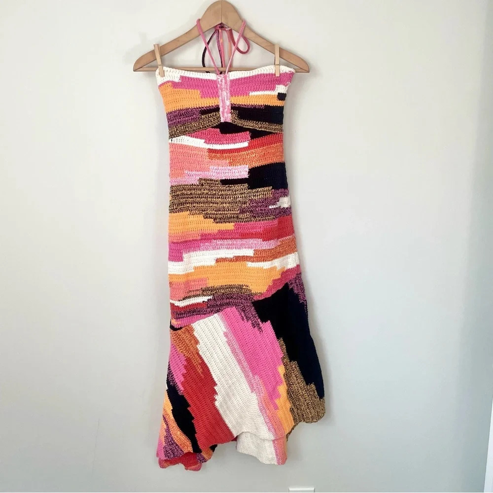 A.L.C. Women's Nova Crochet Midi-Dress NWT - Picture 2 of 8